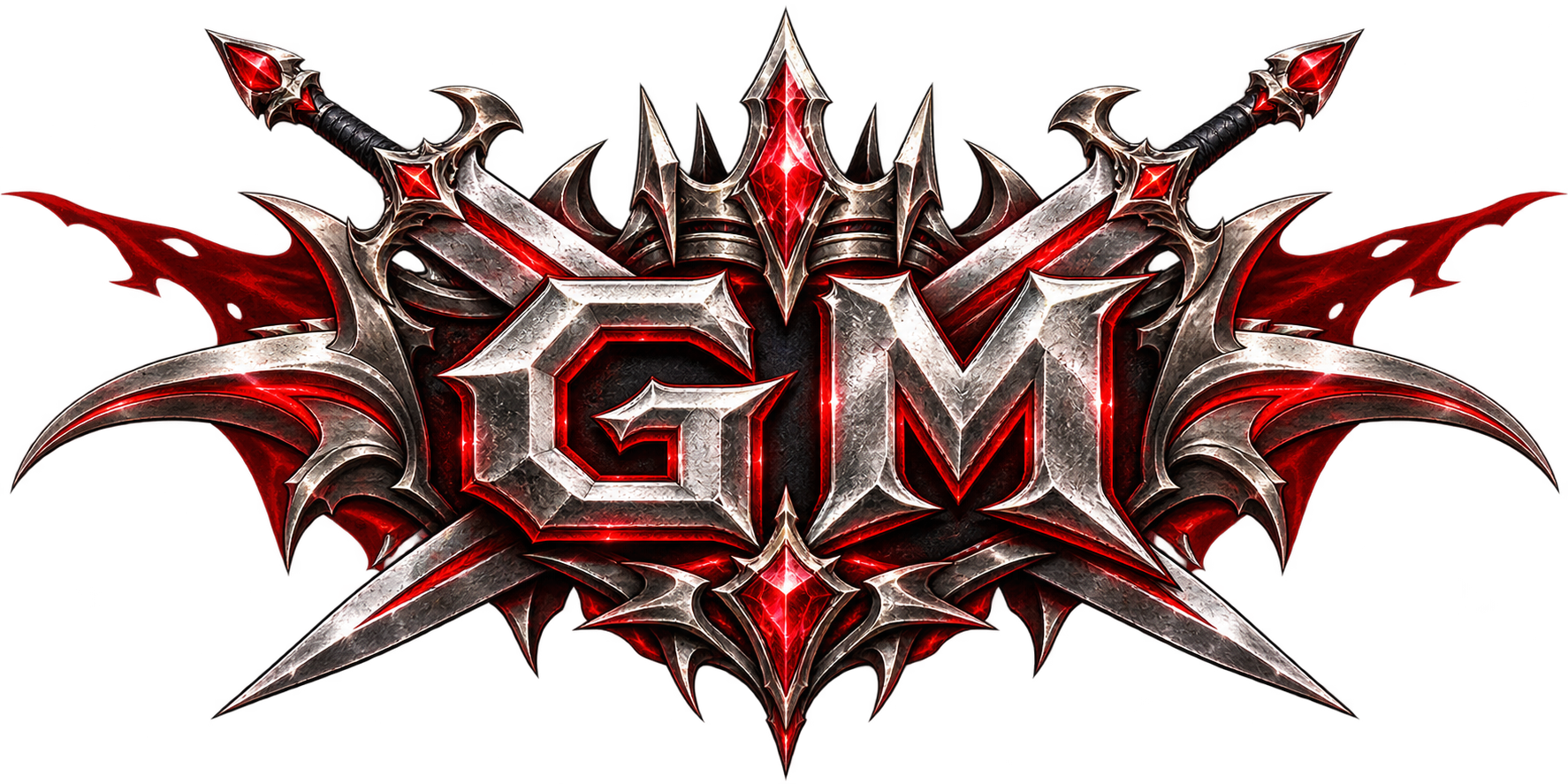 Guild Master silver and red emblem