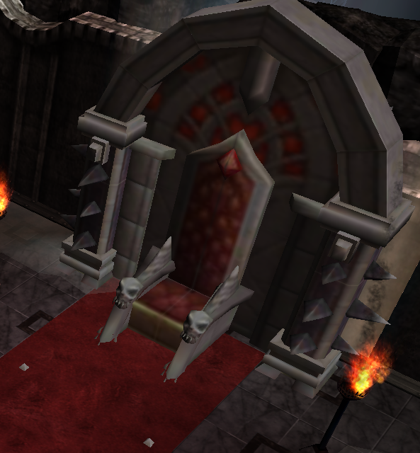 The throne inside the Devias War room