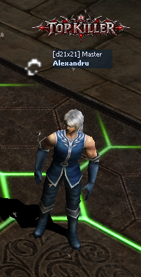 In-game reference: Alexandru displaying the Top Killer emblem above the character name